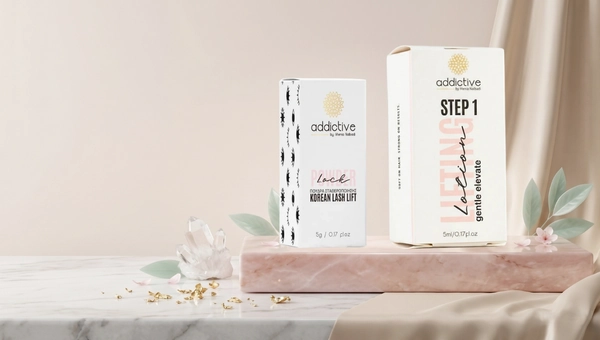 προιοντα για korean lash lift addictive powder lock και step 1 lifting lotion
